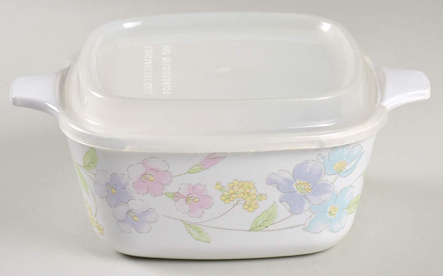 Pastel Bouquet (Corelle) Petite Pan & Lid by Corning Corelle-1