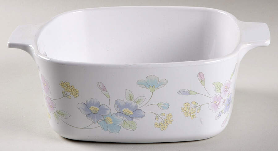 Pastel Bouquet (Corelle) 1.5 Quart Square Casserole No Lid by Corning Corelle-1