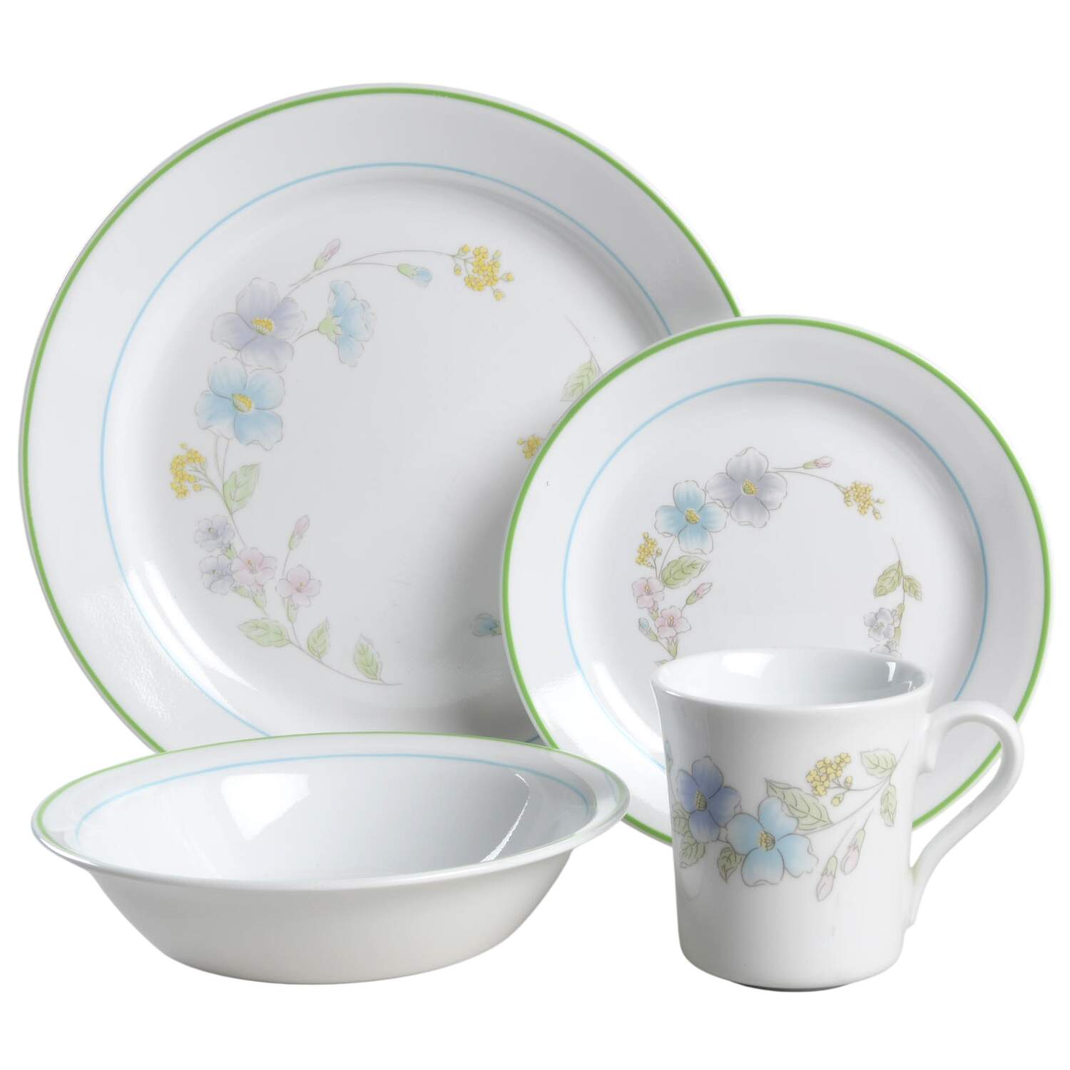 Pastel Bouquet (Corelle) 4 Piece Place Setting by Corning Corelle-1