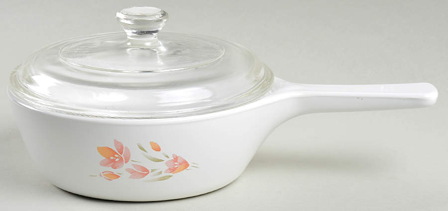 Peach Floral (Corelle) 1 Pint Saucepan & Lid by Corning Corelle-1