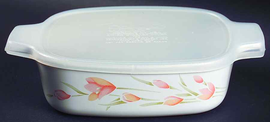 Peach Floral (Corelle) Petite Pan & Lid by Corning Corelle-1