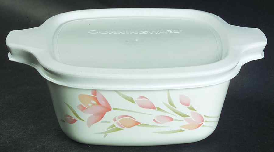 Peach Floral (Corelle) Petite Pan & Lid by Corning Corelle-1