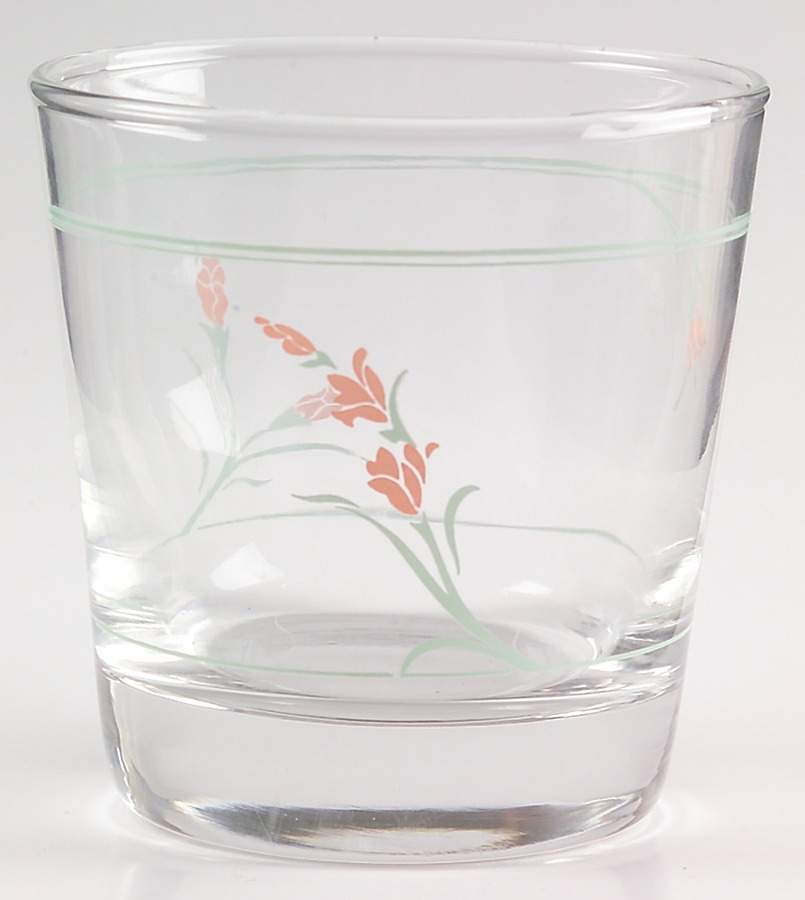 Peach Garland (Corelle) 6 Oz Glassware Old Fashioned by Corning Corelle-1