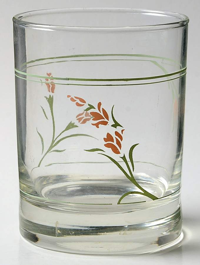 Peach Garland (Corelle) Glassware Double Old Fashioned by Corning Corelle-1
