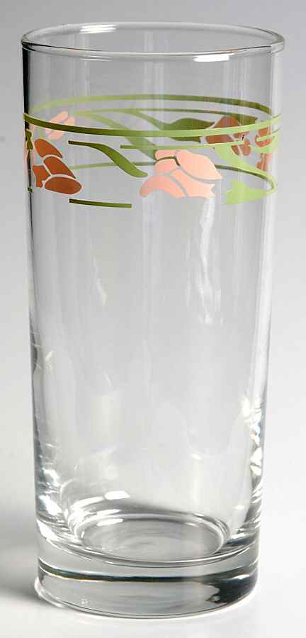 Peach Garland (Corelle) 16 Oz Glassware Tumbler by Corning Corelle-1