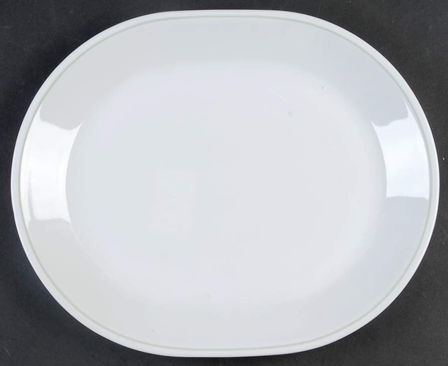 Peach Garland (Corelle) 12" Oval Serving Platter by Corning Corelle-1