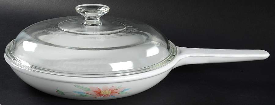 Peony 10" Skillet & Lid by Corning Corelle-1