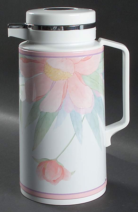 Peony Plastic Thermos/Carafe & Lid by Corning Corelle-1