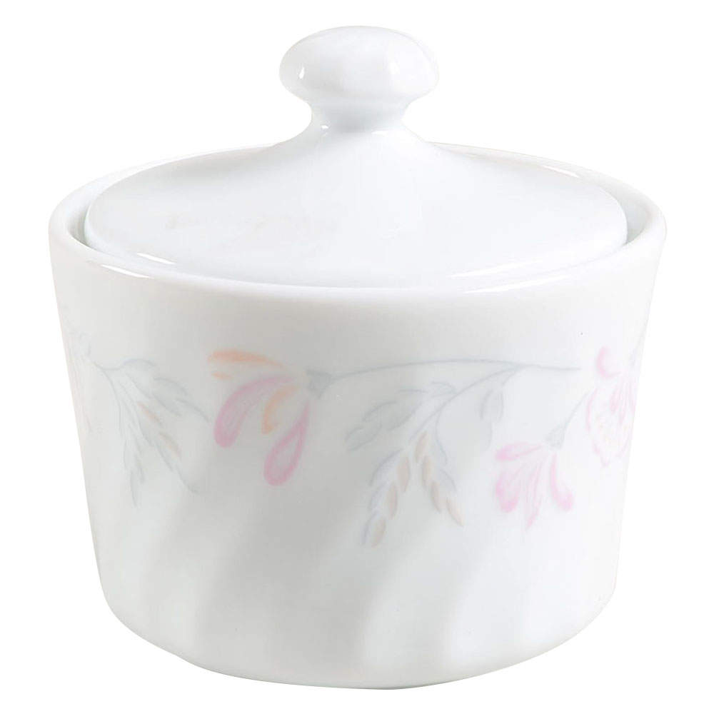 Pink Trio (Corelle) Sugar Bowl & Lid by Corning Corelle-1