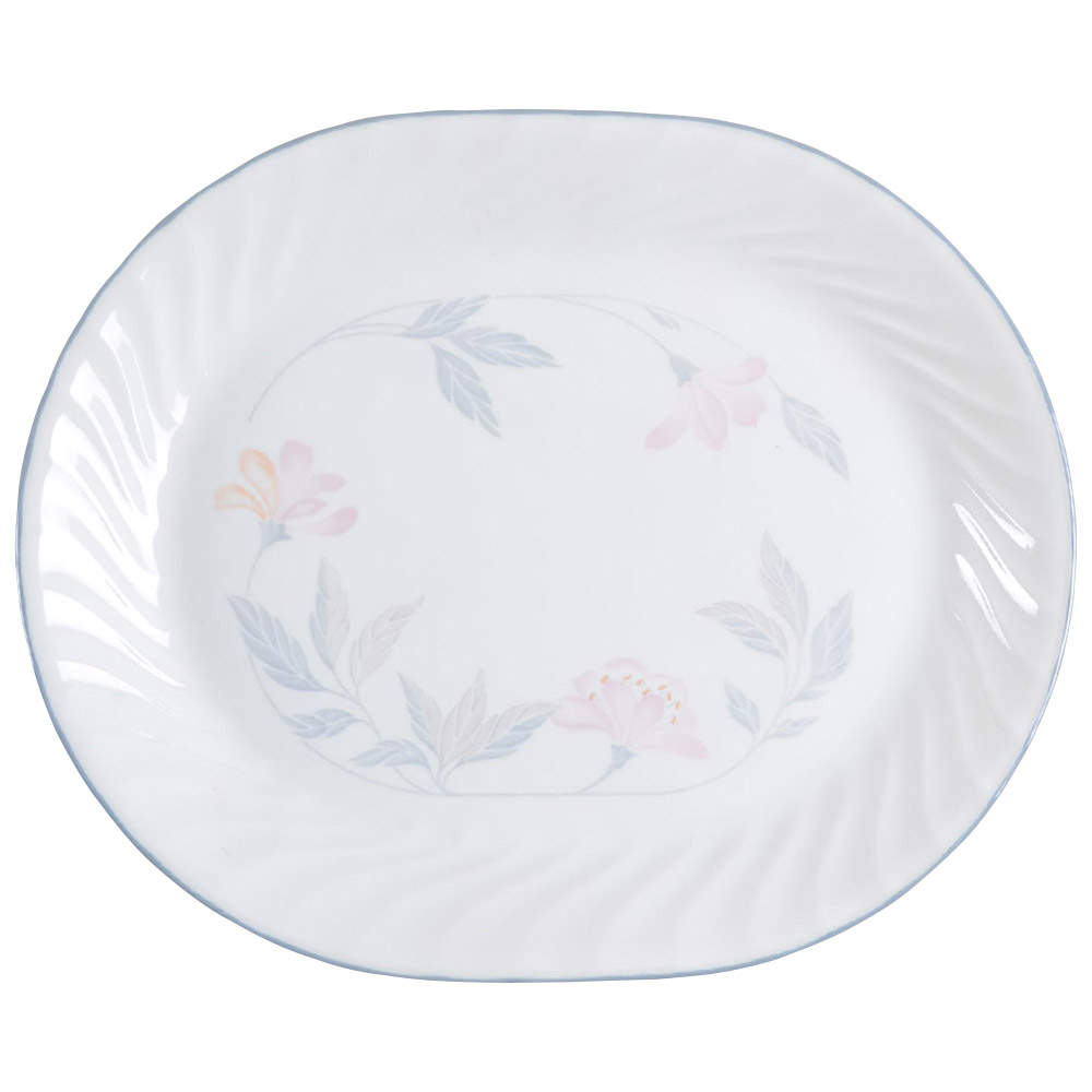 Pink Trio (Corelle) 12" Oval Serving Platter by Corning Corelle-1