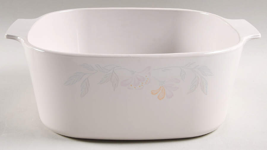 Pink Trio (Corelle) 5 Quart Square Casserole No Lid by Corning Corelle-1