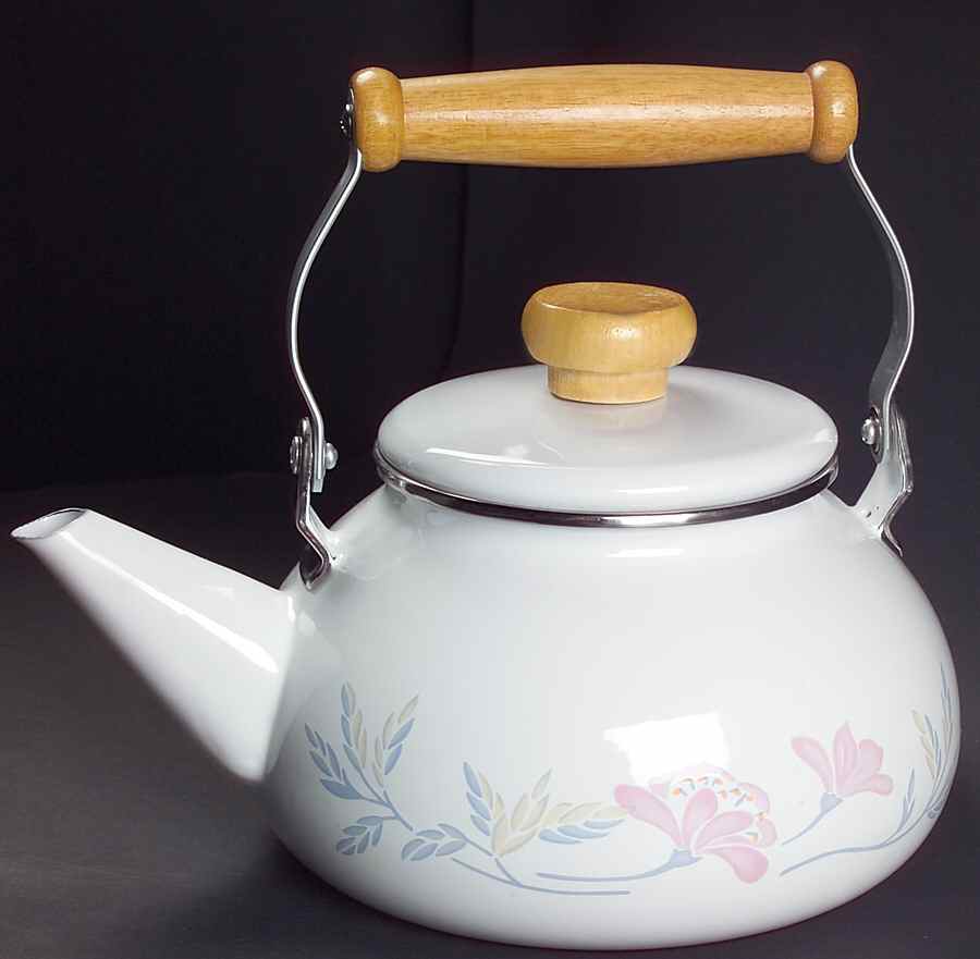 Pink Trio (Corelle) Metal Kettle & Lid by Corning Corelle-1