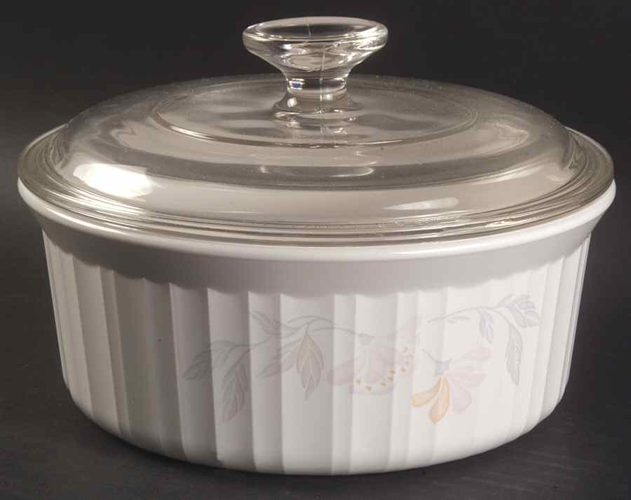 Pink Trio (Corelle) 1.5 Qt Round Covered Casserole by Corning Corelle-1