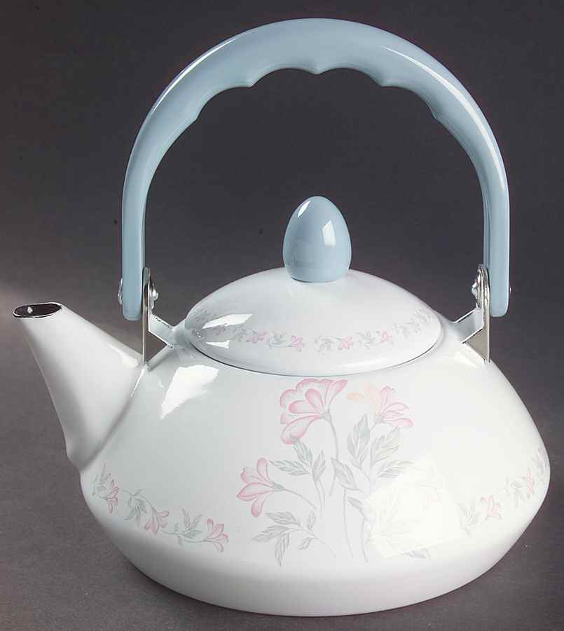 Pink Trio (Corelle) Individual Metal Kettle & Lid by Corning Corelle-1