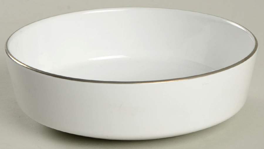 Platinum Edge (Centure, Rim) Fruit/Dessert (Sauce) Bowl by Corning Corelle-1