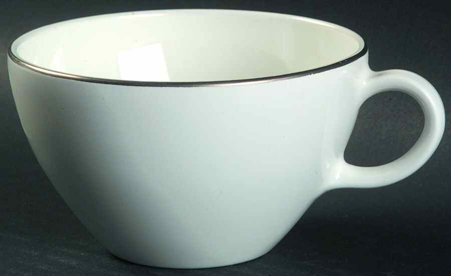 Platinum Edge (Centure, Coupe) Flat Cup by Corning Corelle-1