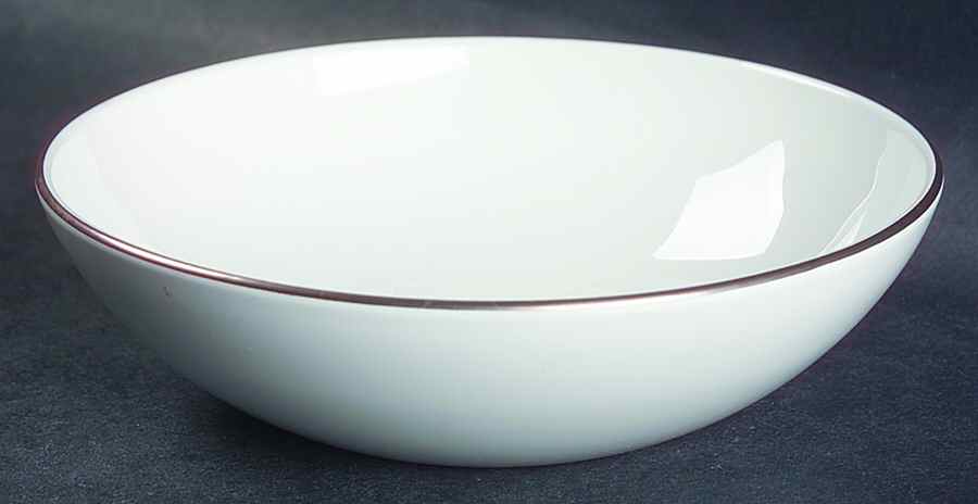 Platinum Edge (Centure, Coupe) Fruit/Dessert (Sauce) Bowl by Corning Corelle-1