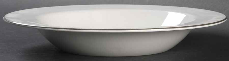 Platinum Edge (Centure, Rim) Large Rim Soup Bowl by Corning Corelle-1