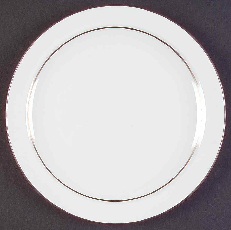 Platinum Edge (Centure, Rim) Dessert/Pie Plate by Corning Corelle-1