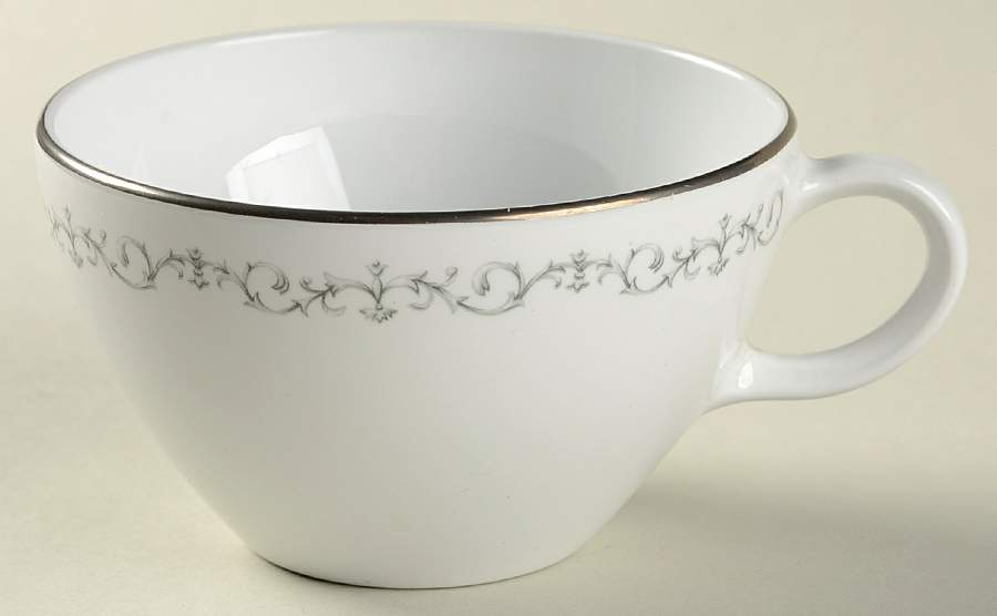 Platinum Scroll Flat Cup by Corning Corelle-1