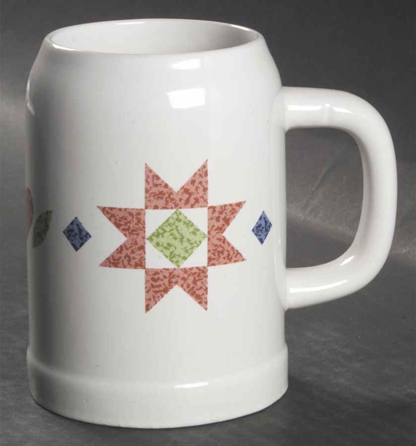 Quilt (Corelle) Tankard by Corning Corelle-1