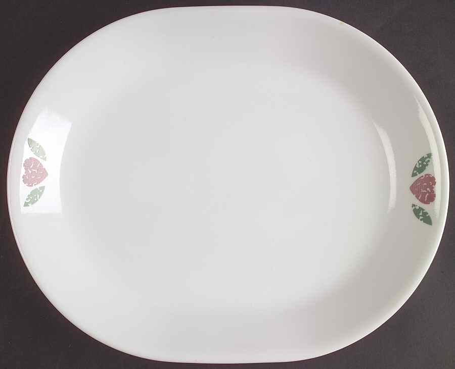 Quilt (Corelle) 12" Oval Serving Platter by Corning Corelle-1