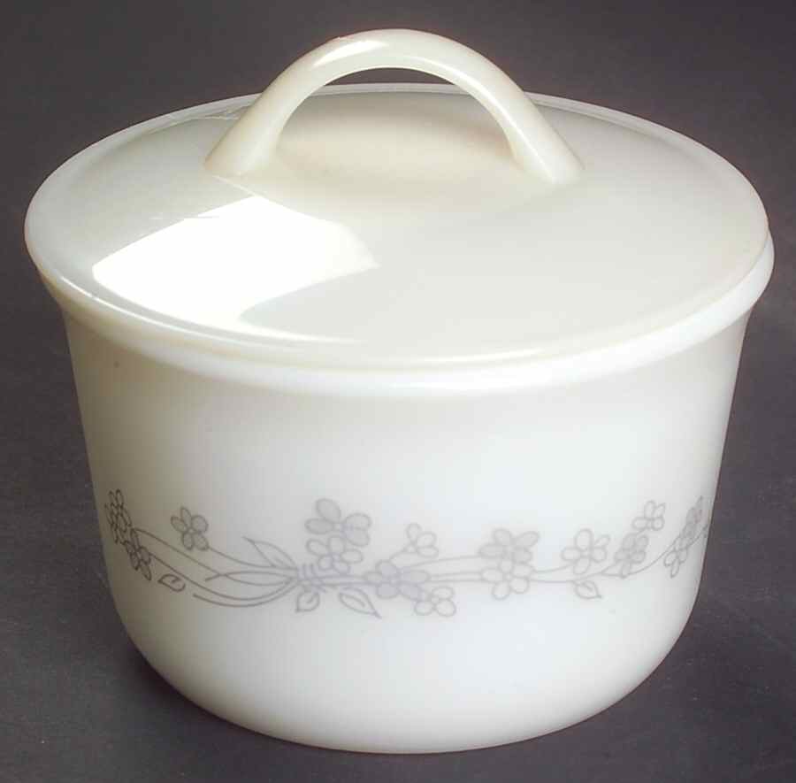 Ribbon Bouquet (Corelle) Sugar Bowl & Lid by Corning Corelle-1