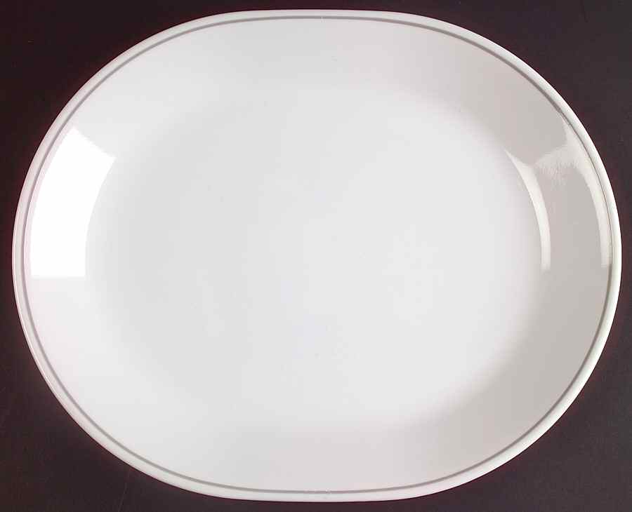 Ribbon Bouquet (Corelle) 12" Oval Serving Platter by Corning Corelle-1