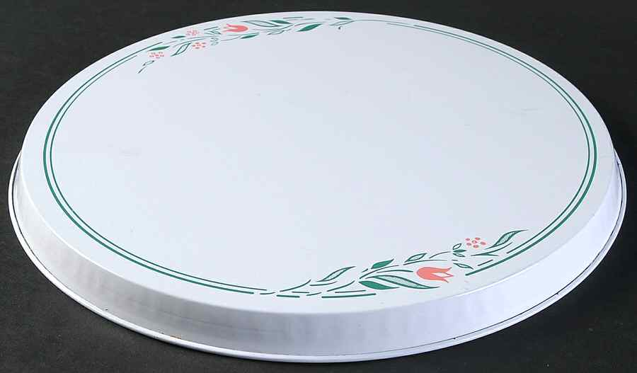 Rosemarie (Corelle) 10" Individual Tin Round Stove Cover by Corning Corelle-1