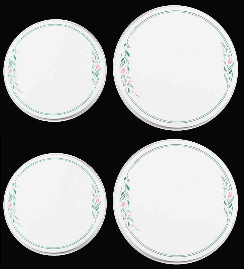 Rosemarie (Corelle) Stove Cover Set-Steel 2 8" & 2 10" Round Covers by Corning Corelle-1