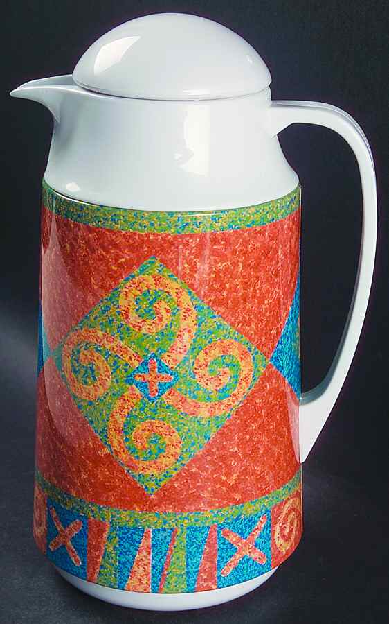 Sand Art (Corelle) Plastic Thermos/Carafe & Lid by Corning Corelle-1