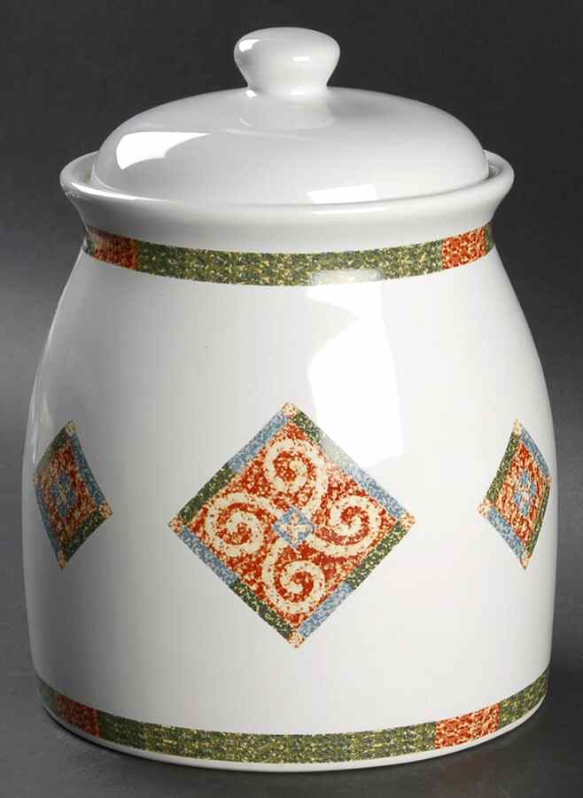 Sand Art (Corelle) Cookie Jar & Lid by Corning Corelle-1