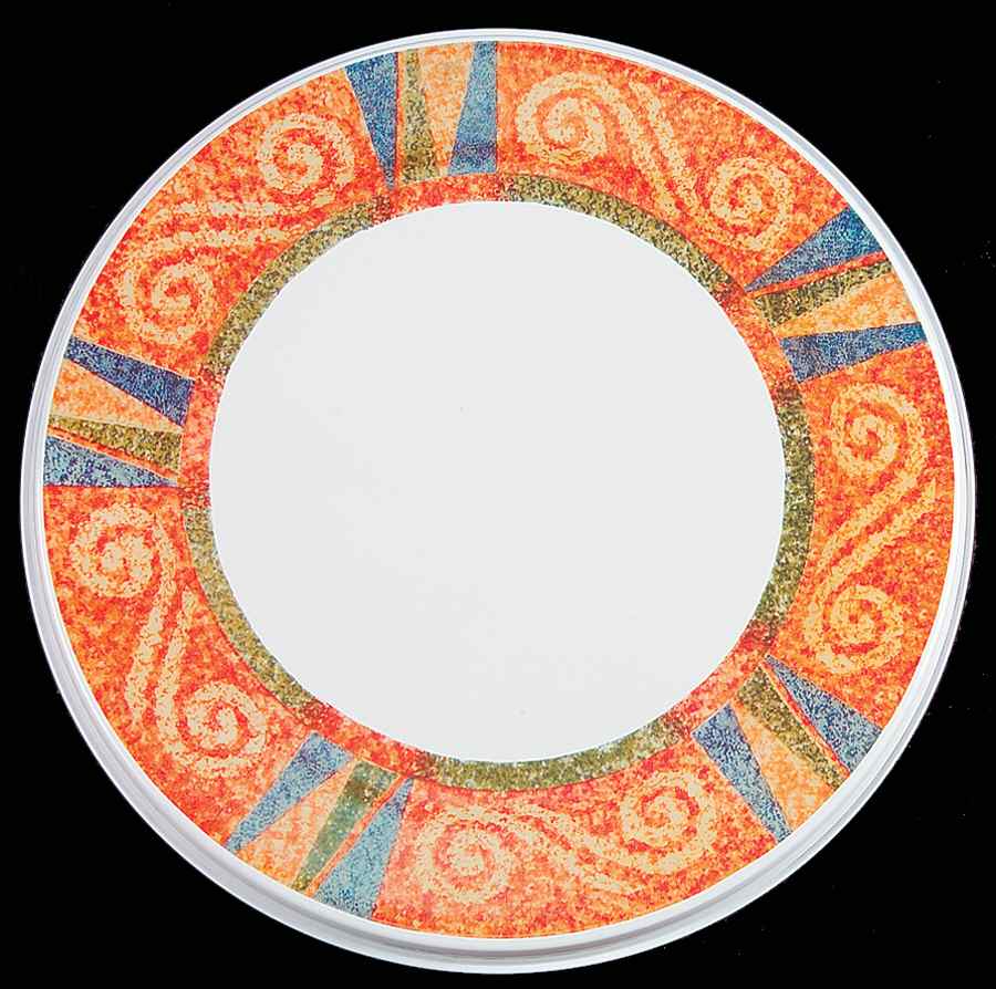 Sand Art (Corelle) 10" Individual Tin Round Stove Cover by Corning Corelle-1