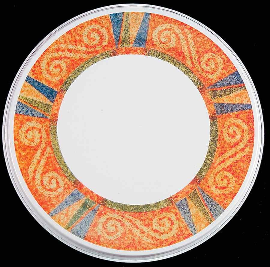Sand Art (Corelle) 8" Individual Tin Round Stove Cover by Corning Corelle-1
