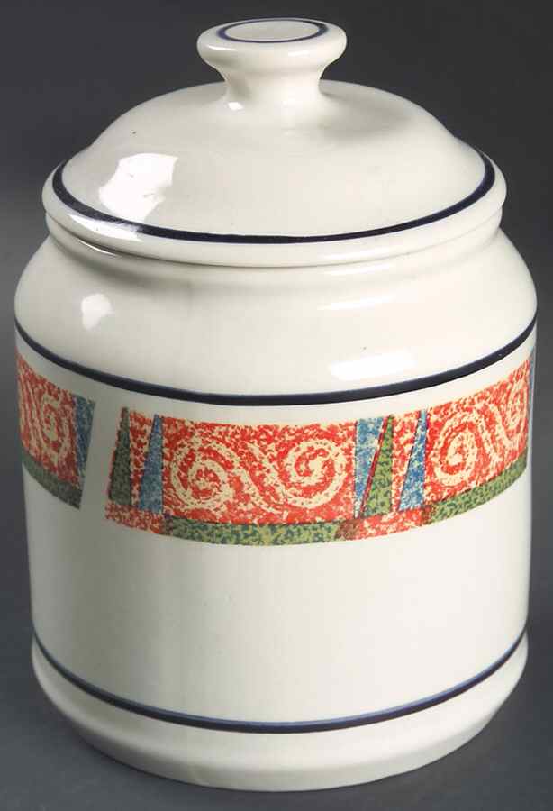 Sand Art (Corelle) Medium Canister & Lid by Corning Corelle-1
