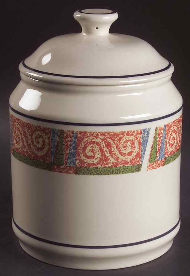Sand Art (Corelle) Large Canister & Lid by Corning Corelle-1