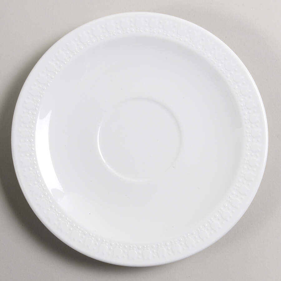 Sculptured Rim (No Trim, Centura) Saucer by Corning Corelle-1