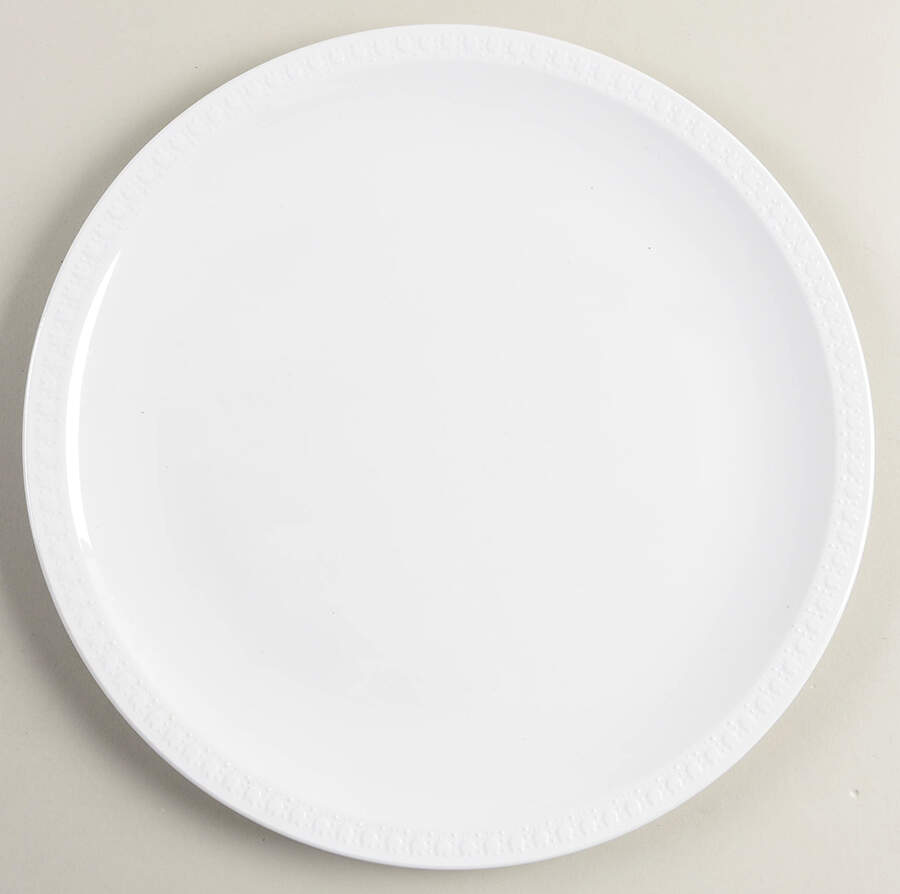 Sculptured Rim (No Trim, Pyroceram) 12" Chop Plate (Round Platter) by Corning Corelle-1