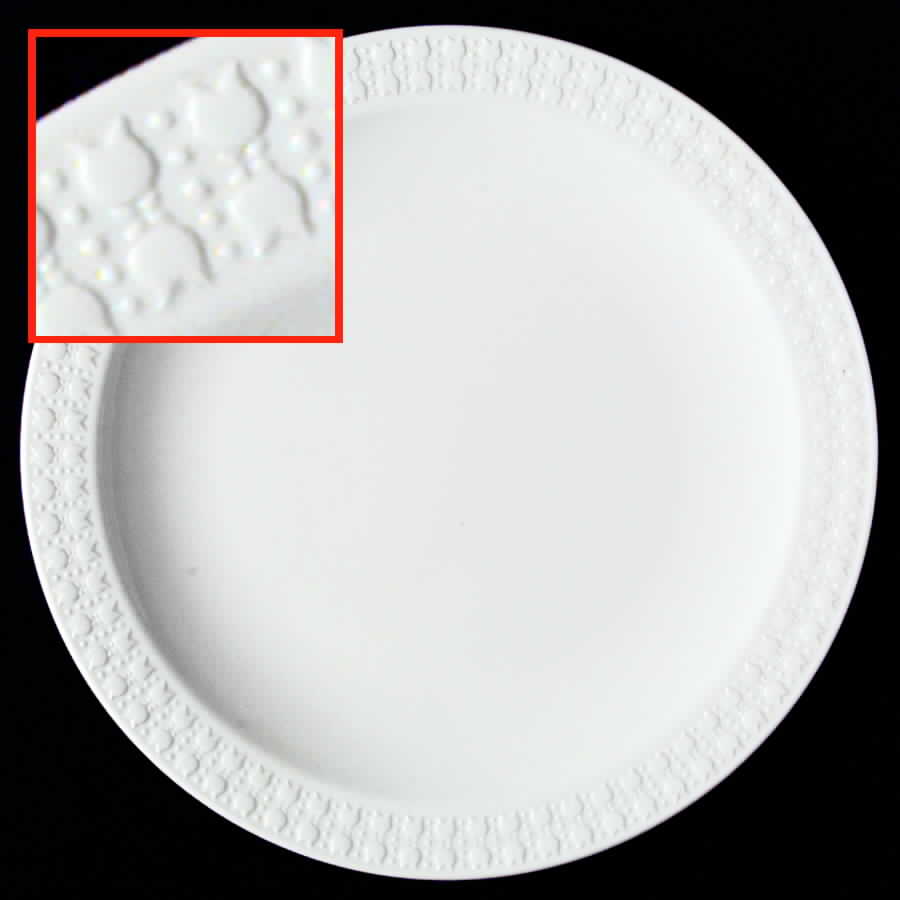 Sculptured Rim (No Trim, Pyroceram) Dinner Plate by Corning Corelle-1