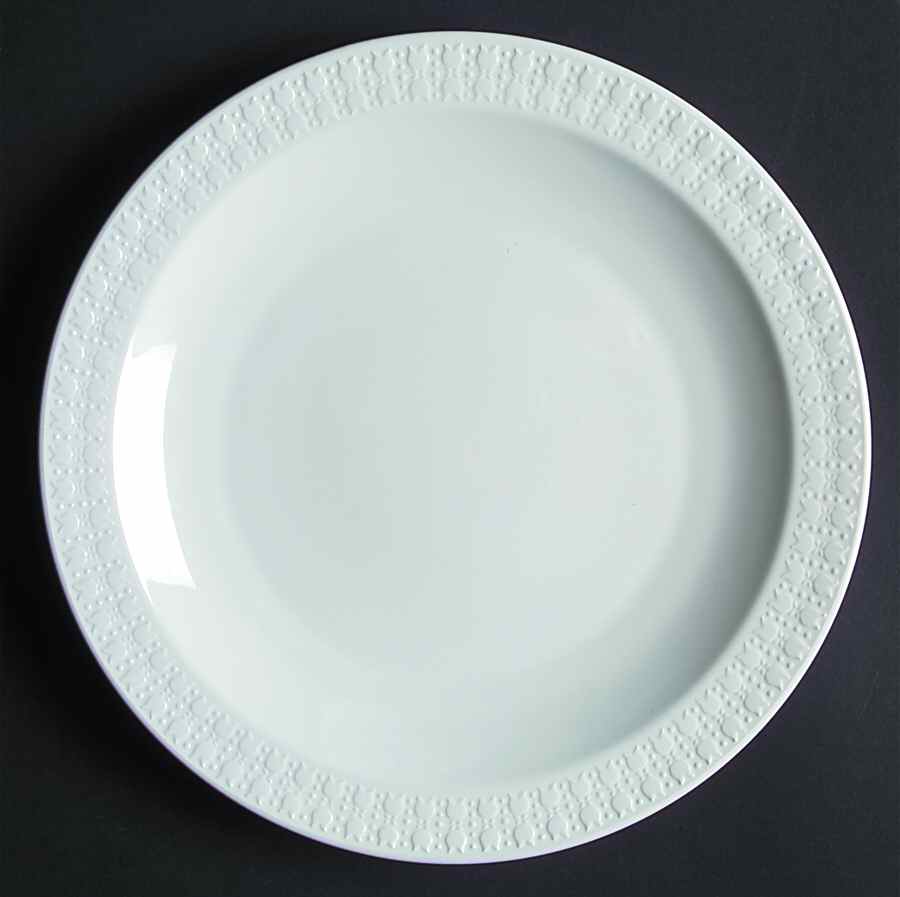 Sculptured Rim (No Trim, Pyroceram) Luncheon Plate by Corning Corelle-1