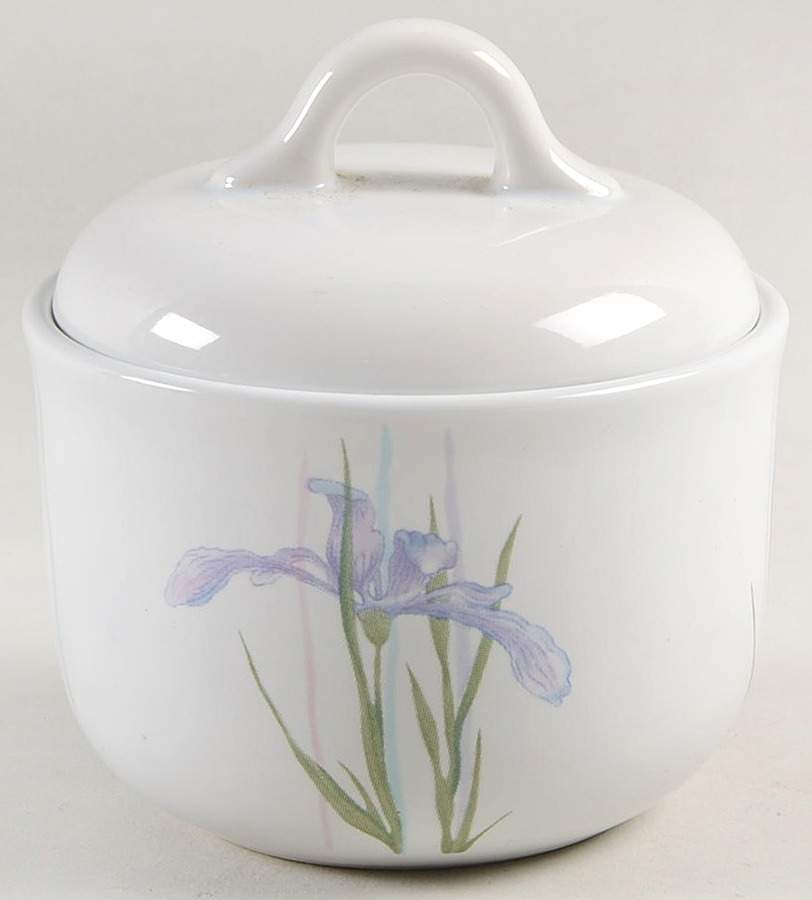 Shadow Iris (Corelle) Sugar Bowl & Lid by Corning Corelle-1