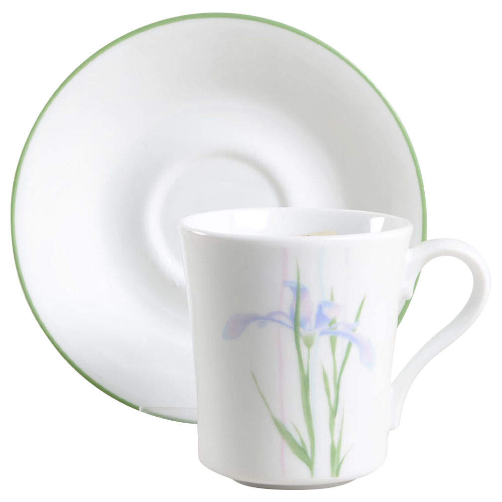 Shadow Iris (Corelle) Mug/Cup & Saucer Set by Corning Corelle-1