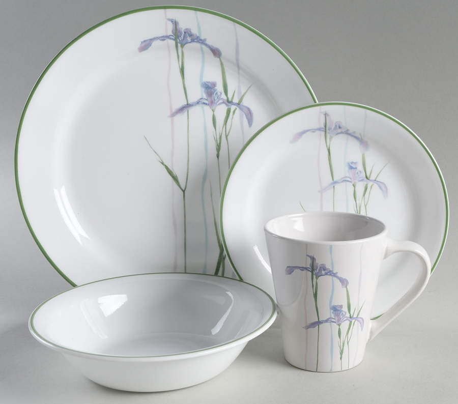 Shadow Iris (Corelle) 4 Piece Place Setting by Corning Corelle-1