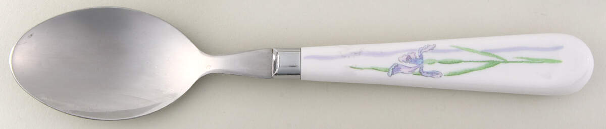 Shadow Iris (Corelle) Oval Place Soup Spoon by Corning Corelle-1