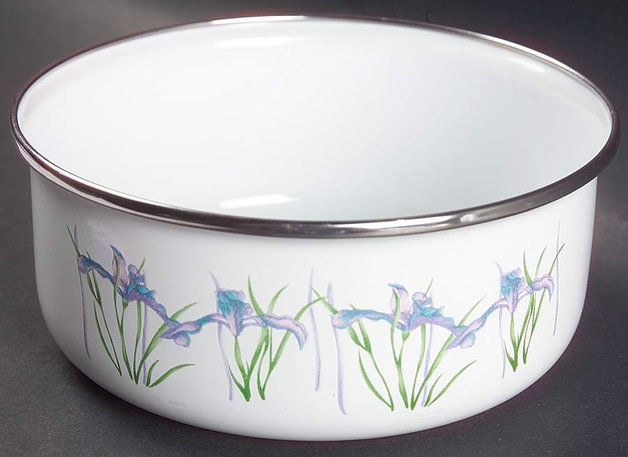 Shadow Iris (Corelle) 6 3/4" Metal Bowl by Corning Corelle-1