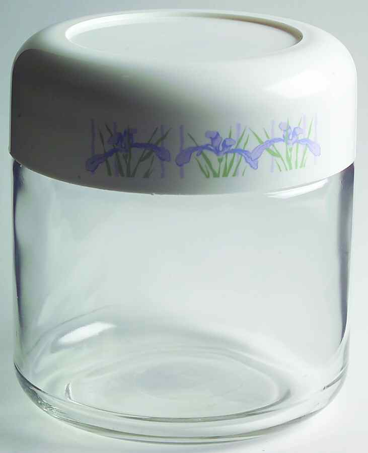 Shadow Iris (Corelle) 5" Glassware Storage Jar & Lid by Corning Corelle-1