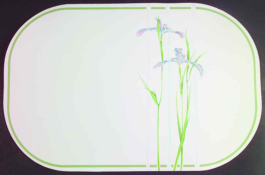 Shadow Iris (Corelle) Vinyl Placemat by Corning Corelle-1