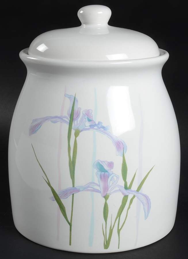 Shadow Iris (Corelle) Extra Large Canister & Lid by Corning Corelle-1