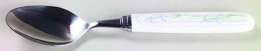 Shadow Iris (Corelle) Place/Oval Soup Spoon by Corning Corelle-1