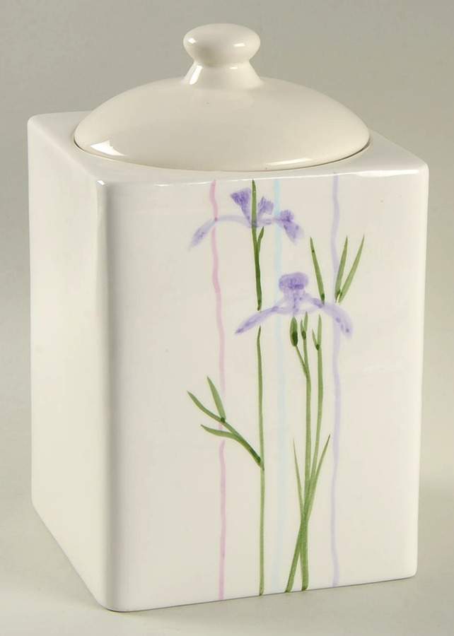 Shadow Iris (Corelle) Medium Square Canister & Lid by Corning Corelle-1